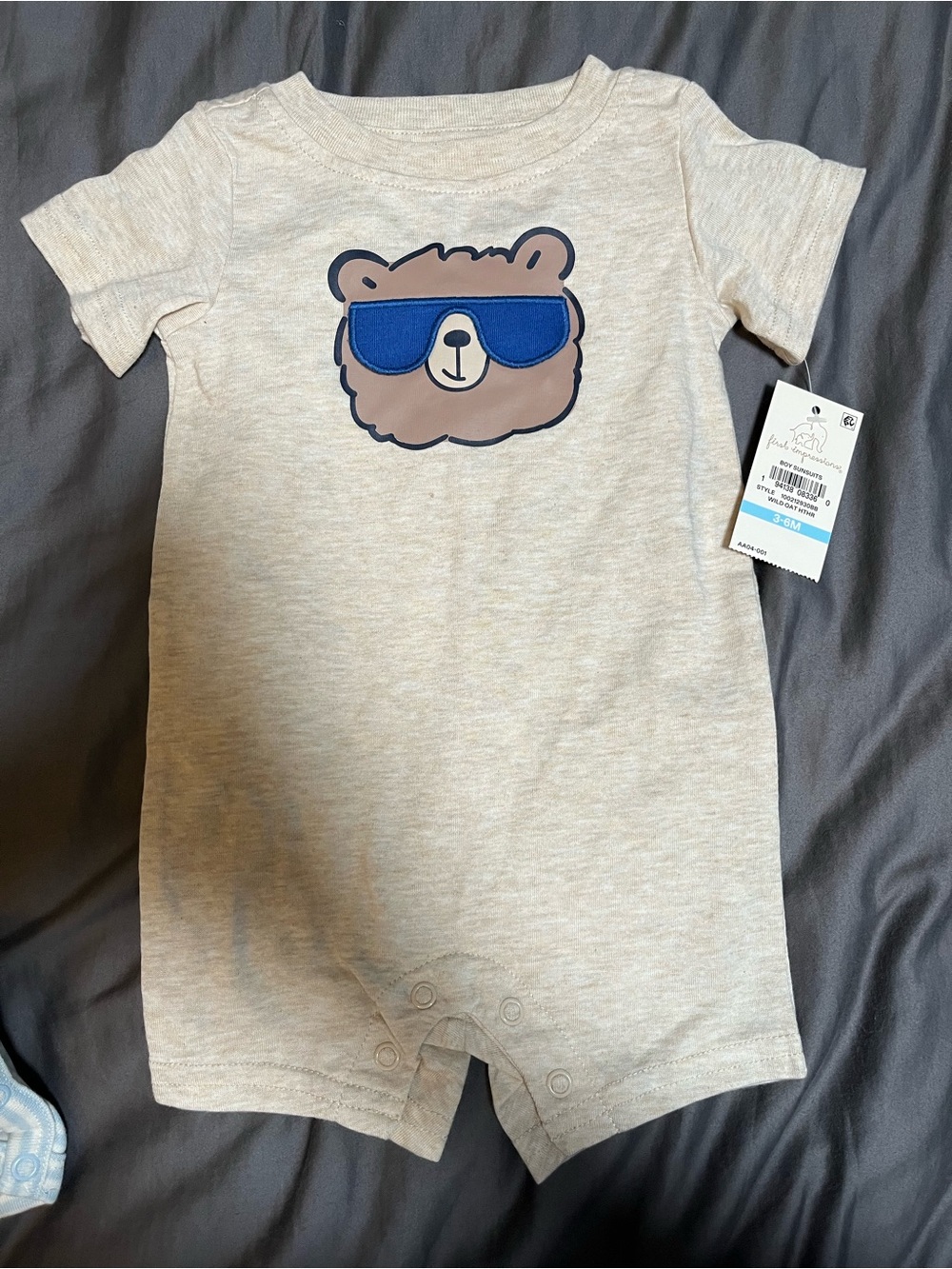 Baby Boy Summer Rompers - Picture 3 of 4